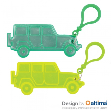 3M reflexný prívesok - Jeep - spĺňa  EN 13356 | EN 17353